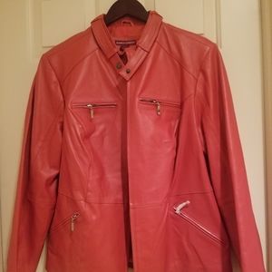 Jessica London genuine leather jacket.  Women's size 20. New with Tags